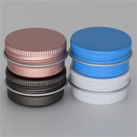 10ml Okrągłe aluminiowe pojemniki na świece kosmetyczne z zakrętką